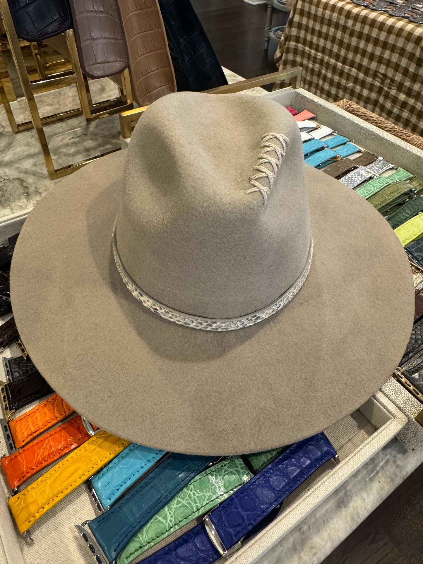Blair’s Belts leather hat band